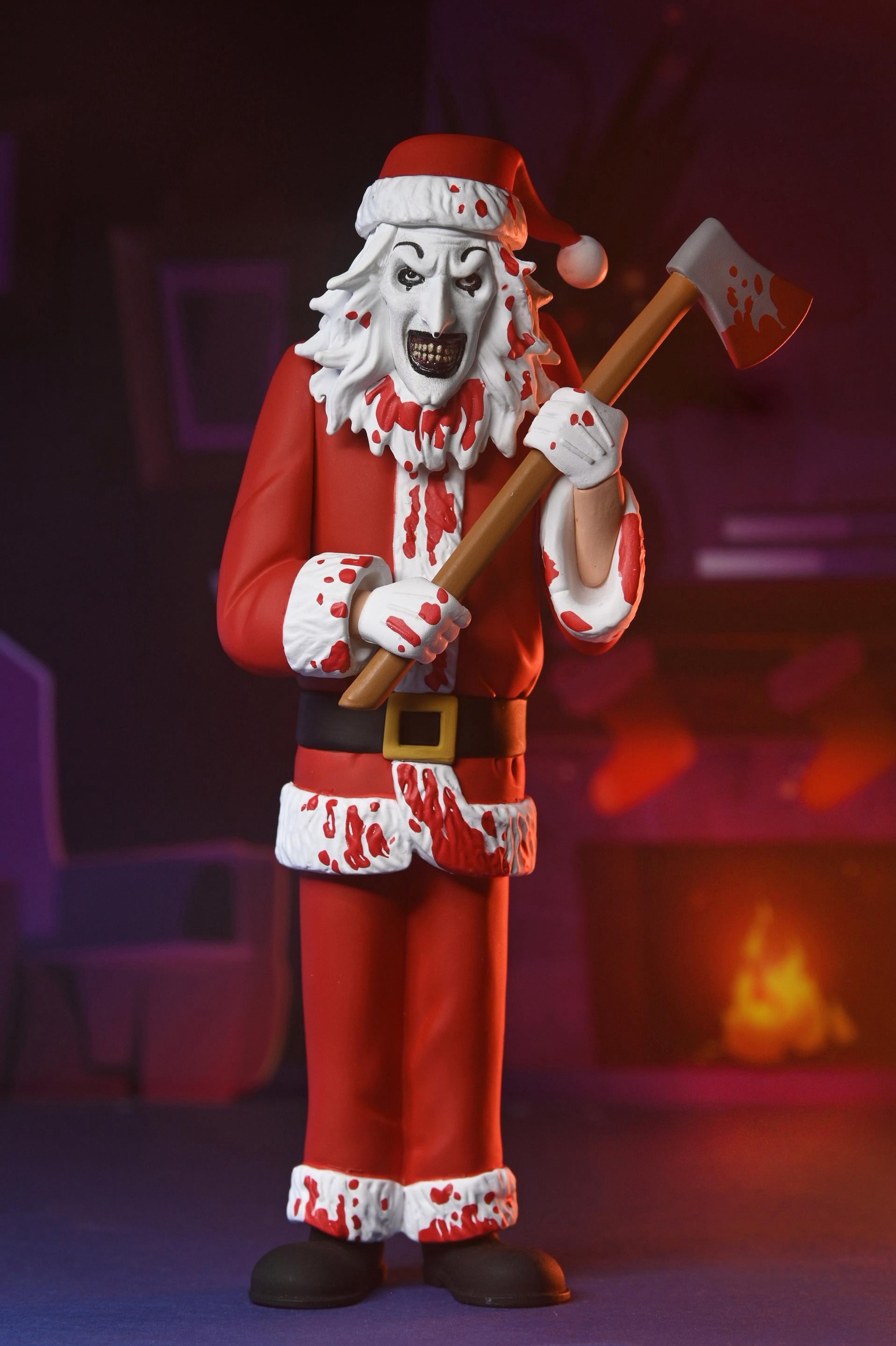 Terrifier 3 - 6" Scale Action Figure - Toony Terrors Santa Suit Art the Clown (Bloody Version)