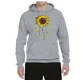 thumbnail image 2 of You Are My Sunshine Skull And Sunflower Inspirational/Christian Unisex Graphic Hoodie Sweatshirt, Heather Grey, Medium, 2 of 3