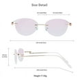 thumbnail image 4 of LifeArt Blue Light Blocking Glasses, Computer Reading Glasses, Anti Blue Rays, Reduce Eyestrain,Stylish for Women(Pink,+3.00 Magnification), 4 of 5