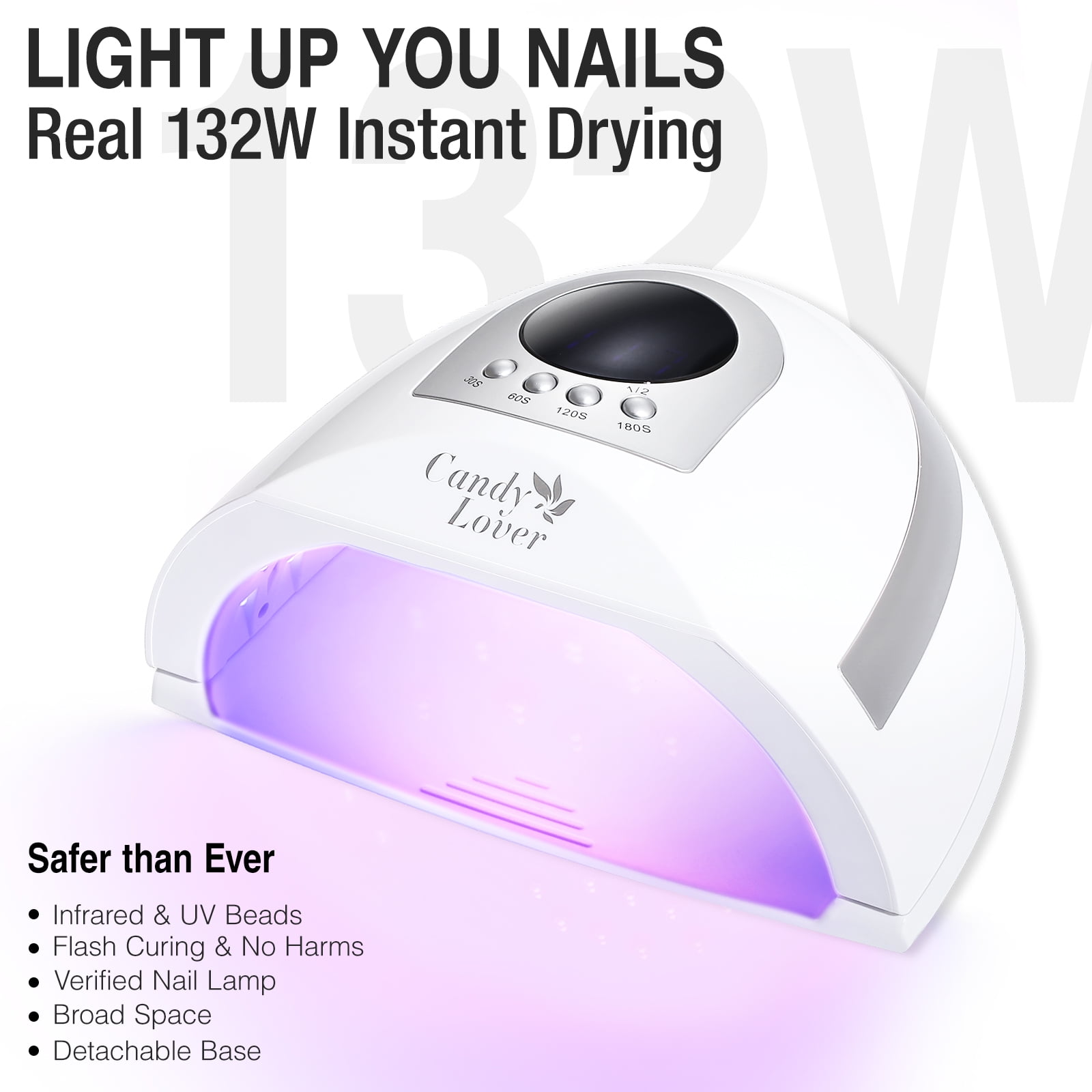 Candy Lover Gel Nail Kit with UV Lamp, 16 Colors Elegant Nudes Gel Nail Polish Set, 132W UV Nail Light & Nail Art Accessories, Valentine's Gift for Girls Women