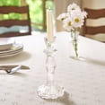 thumbnail image 2 of The Pioneer Woman 8” Decorative Clear Glass Taper Candle Holder, Large, 2 of 6
