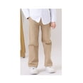 thumbnail image 4 of Mercatoo Boys Twill Suit Pants Flat Front Straight Leg Dress Pants with Elastic Waistband Teen Cotton Casual School Unifor𝐦 Trousers, 4 of 8