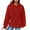Red B, variant on Zpanxa Hoodies for Women Fashion Casual Long Sleeve Round Neck Ladies Sweatshirts Tops Blouse Plain No Pockets Hoodie Pink B L