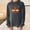 Gray, variant on HOMBOM Pullover Sweatshirt for Women Fall Crew Neck Cute Graphic Beige Thanksgiving Womens Tops
