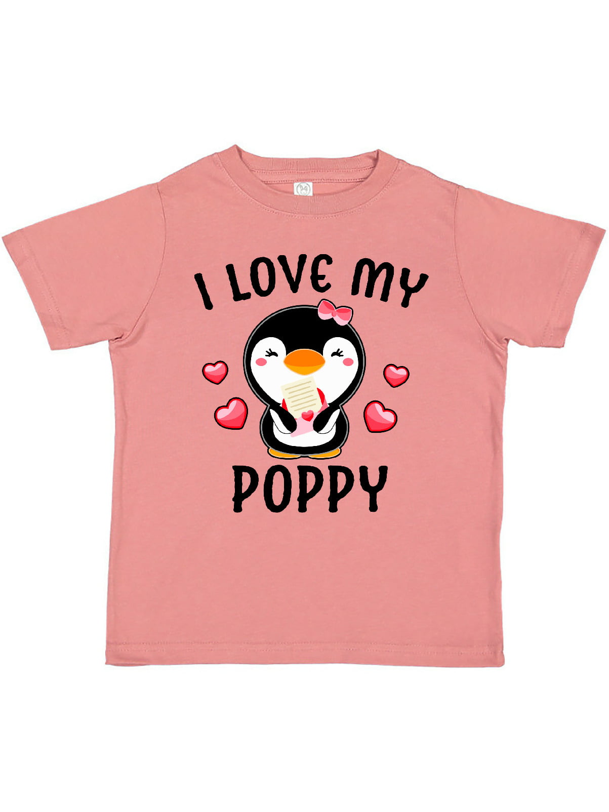 inktastic I Love My Poppi with Cute Penguin and Toddler Long Sleeve T-Shirt 