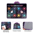 thumbnail image 3 of Exercise Dancing Mat, Diverse Puzzle And Challenge Games Dynamic Lighting Design Double Player Competitive Mode Dance Mat  for Parties, 3 of 7