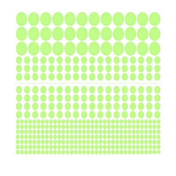 1 Hoja Glow in The Dark Wall Stickers Baasid 407 Pcs Removible Glow in Dark Dots Wall Decals Luminous Glow in The Dark Ceiling Stickers Wall Supplies