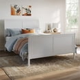 thumbnail image 1 of AFI Portland Full Wood Foundation Bed Frame with Matching Footboard White, 1 of 13