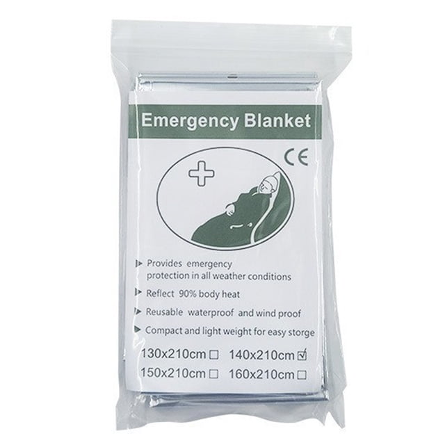 Manta aislante desechable antirradiación para emergencias, para acampar, para salvar vidas y sobrevivir en caso de terremotos