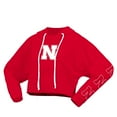 thumbnail image 2 of Women's Spirit Jersey Scarlet Nebraska Huskers Oversized Cropped Pullover Hoodie, 2 of 3