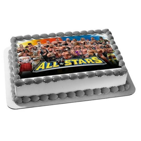 WWE Allstars Edible Frosting Sheet Cake Topper - 1/4