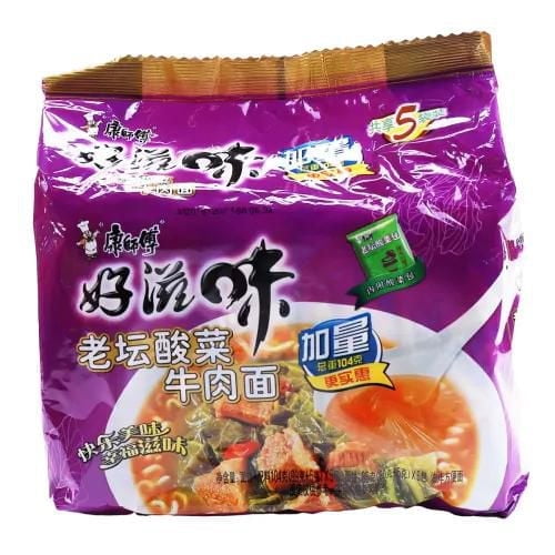 Suancai & Beef Flavor Instant Noodle