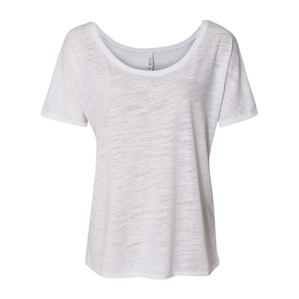 BELLA+CANVAS - Bella + Canvas Slouchy T-Shirt (8816) White Slub, 2XL ...