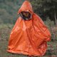 thumbnail image 3 of Poncho de lluvia de emergencia [1 paquete] [Retiene el 90% del calor corporal] Impermeable reutilizable resistente a la intemperie para hombres, mujeres, adultos, camping, senderismo (naranja), 3 of 5