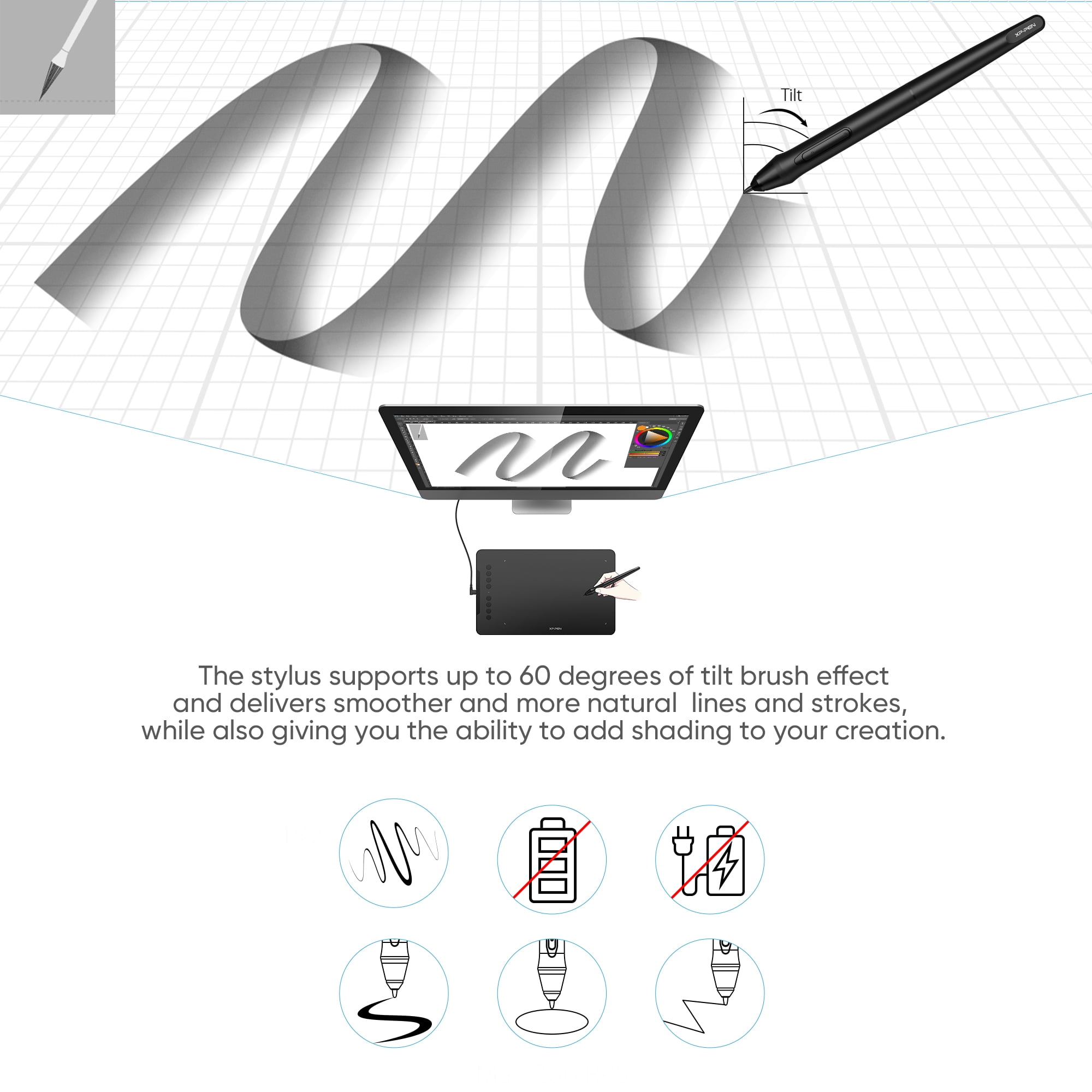 Buy XPPen Deco 01V2 Drawing Graphic Tablet Portable Digital Drawing