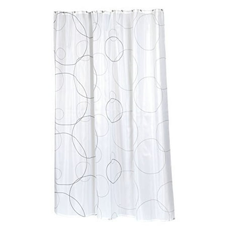 - Splish Splash Abstract Bubbles Extra Long Fabric Shower Curtain Size: 70 inch x 84 inch