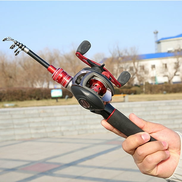 Carbon Telescopic Fishing Rod Super hard super short mini Portable Fishing  Rod 