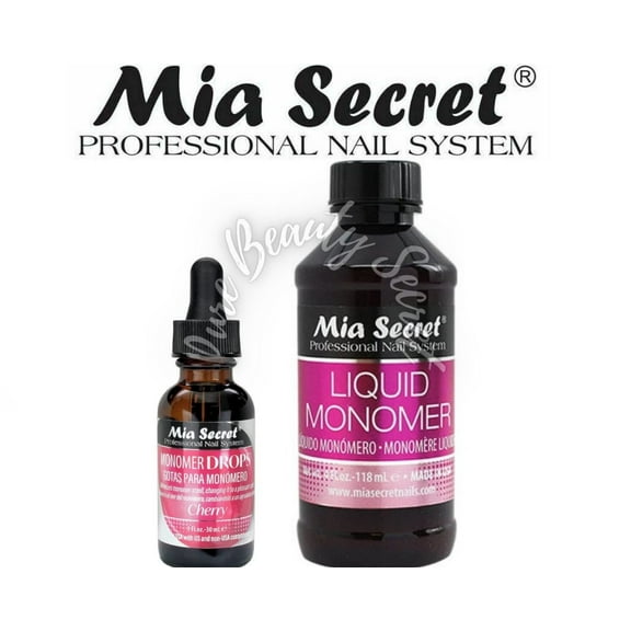 Mia Secret PEACH SCENT Monomer Drop 1 oz   4 oz Monomer