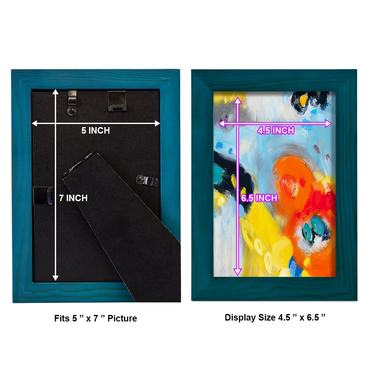 In the Loop II -Framed Print w/glass-Ocean Blue