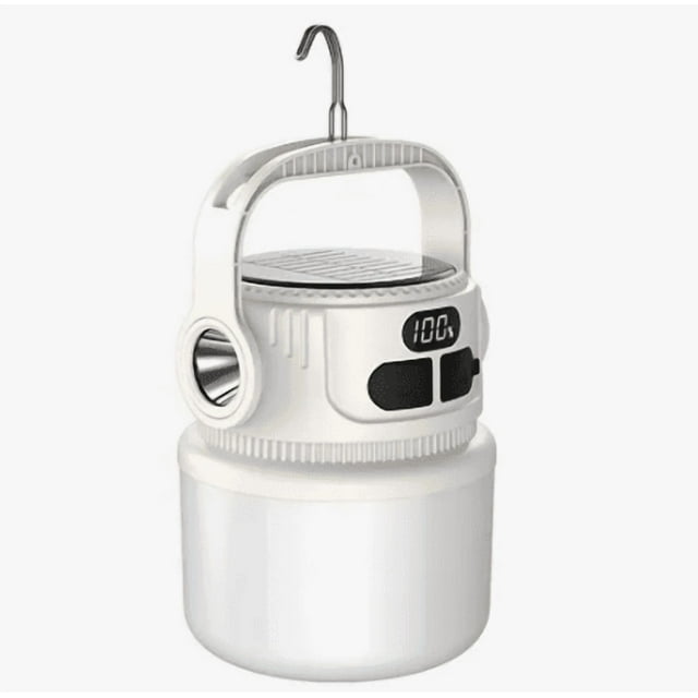 Lámpara Xtellar Recargable Solar Linterna Camping Led para Acampar Color Blanco