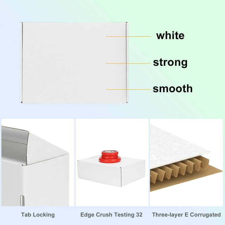 Cajas Envío Sodissa 30x23x10cm - Pack 20 Unidades - Cartón Blanco Corrugado - Para Pequeñas Empresas
