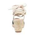 thumbnail image 4 of Journee Womens Monte Wedge Heel Espadrille Sandals, Widths Available, 4 of 10