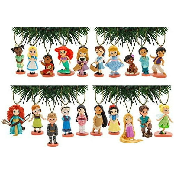 Characteristix 20 Pcs Set, PVC Shatterproof Disney's Toddler Animators' Holiday Ornament