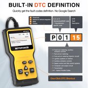 MOTOPOWER Car OBD2 Code Reader OBD2 Scanner Engine Fault Code Reader Car Diagnostic Scan Tool