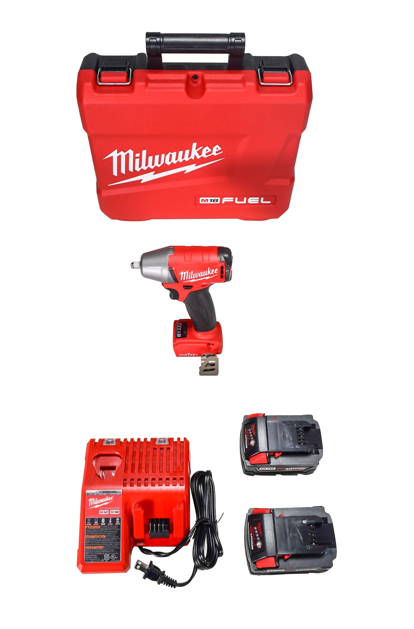 Tool-Only Milwaukee Impact Driver 3/8 in 18V Lithium-Ion Cordless 4-Pole 