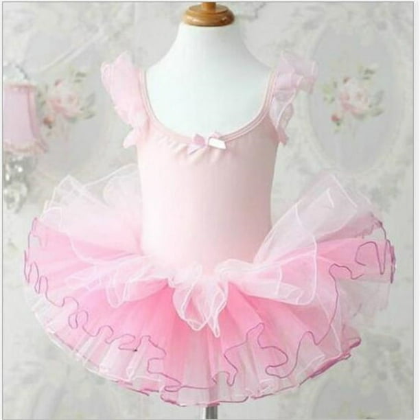 Vestido de baile para niños Ropa de baile para niñas Vestido de ballet para niños Traje de baile Ropa de práctica de baile de verano para niños Honda