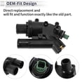 thumbnail image 4 of Unique Bargains Inner Car Thermostat for Land Rover Range Rover Evoque 2.2 eD4 2011- Durable Engine Coolant Thermostat Housing Assembly No.1336Z4 Plastic 1 Pc, 4 of 6