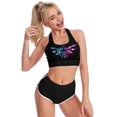 thumbnail image 3 of The Legend Of Zelda Logo Women's Sports Bras Racerback Padded Workout Slimming Tank Tops Camisole Yoga Vest Activewear Fitness Running Crop Top, 3 of 6