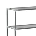 thumbnail image 4 of vidaXL 3-Tier 27.2" x 11" x 66.5" Plastic Storage Rack, Silver, 4 of 8