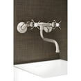 thumbnail image 3 of Kingston Brass KS116SN Essex Two Handle Wall Mount Bathroom Faucet, Brushed Nickel, 3 of 5