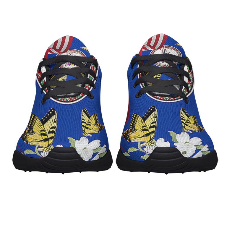 Virginia Stte Tiger Swallowtail Butterfly and Dogwood Flower Shoes