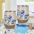 thumbnail image 4 of Chihuahua Proud Dad Happy Father's Day 12oz Stainless Steel Wine Tumbler Insulated Cup with Lid Dog Lover Gifts Idea - 02008, 4 of 5