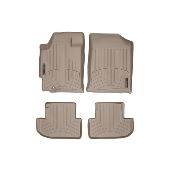 WeatherTech Custom Fit FloorLiners compatible with 2007-2012 Nissan Altima - 1st & 2nd Row (2-pc. Rear Liner), Tan