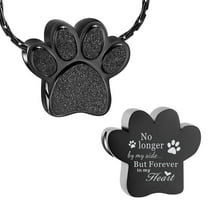 Paw Pet Cremation Jewelry for Dog Cat Ashes Holder Urn Necklace Lockets for Pet Ashes Memorial Jewelry