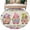 Beige, variant on Spring Gnomes Round Area Rug 6Ft Washable Circle Rugs for Bathroom Office, Botanical Rose Flower Leaves Butterfly Non-Slip Carpet Floor Mats Indoor Outdoor Carpet Runner Aesthetic Home Decor