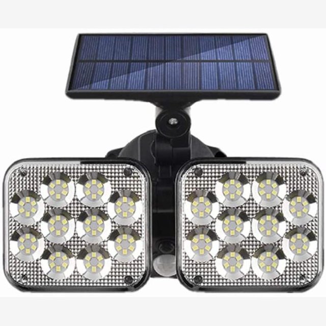 Luz De Pared Solar Al Aire Libre 120 Led Sensor De Movimiento Luz De Pared Impermeable 3 Modos Luz De Noche Para Camino Al Aire Libre Patio Jardín matsuzay HA035855-00