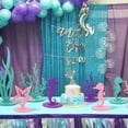 thumbnail image 4 of Jiibva 12 Pcs Ocean Mermaid Party Decoration DIY Felt Table Centerpiece, 4 of 7