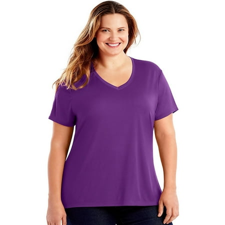 Just My Size Women S Plus Size Active Cool Dri Performance V Neck Just My Size Women S Plus Size Active Cool Dri Performance V Neck