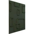 thumbnail image 2 of Ekena Millwork 11 7/8"W x 11 7/8"H Oslo EnduraWall Decorative 3D Wall Panel, UltraCover Satin Hunt Club Green (12-Pack for 11.76 Sq. Ft.), 2 of 6