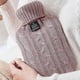 thumbnail image 5 of 1000ml Knitted Hot Water Bottle Solid Color Water-filled Bag Cloth Cover Hand Warmer Winter Soft Ho, 5 of 5
