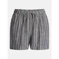 thumbnail image 6 of Time and Tru Women's Linen Blend Shorts, Sizes XS-XXXL, 6 of 6