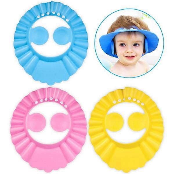 Baby Shower Cap 3-Pack Adjustable