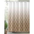 thumbnail image 2 of Fsddascl Brown Moroccan Abstract Shower Curtain Set - Small 36" x 72" Washable Bathtub Curtain with 12 Hooks, Geometric Gradient Modern Art Waterproof Fabric Stall Shower Curtains for Bathroom, 2 of 6