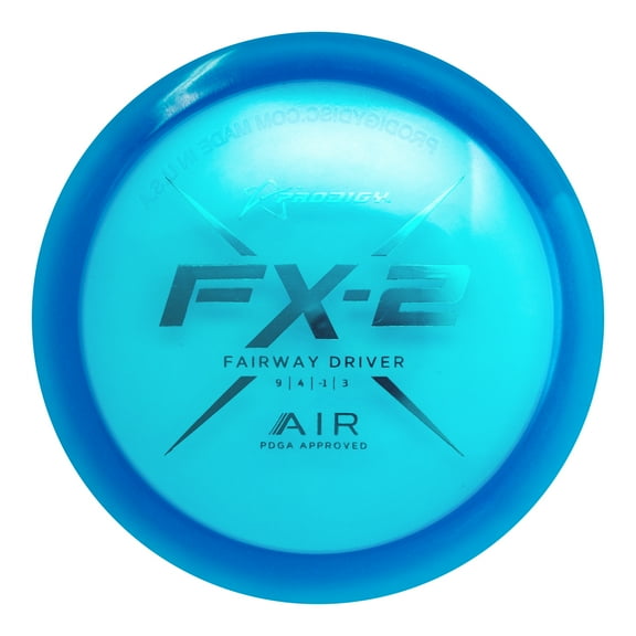 Prodigy Disc FX-2 AIR | Lightweight Disc Golf Fairway Driver | Overstable Flight in All Conditions | New Lightweight Plastic | Alternative to Innova Firebird | Colors May Vary (160-164g)