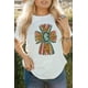thumbnail image 2 of ABPHQTO Camiseta de manga corta con estampado de cruz y patrón occidental blanco para mujer, 2 of 5