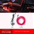 thumbnail image 3 of Luz de atmósfera en el coche Luz fría del coche USB Led sin línea de interrupción Luz de atmósfera de modificación (, 3 of 5